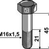 Bolt M16x1,5x45 - 12.9