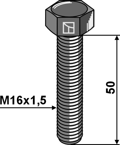 Bolt M16x1,5x50 - 12.9