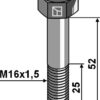 Bolt M16x1,5x52 - 12.9