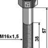 Bolt M16x1,5x57 - 12.9