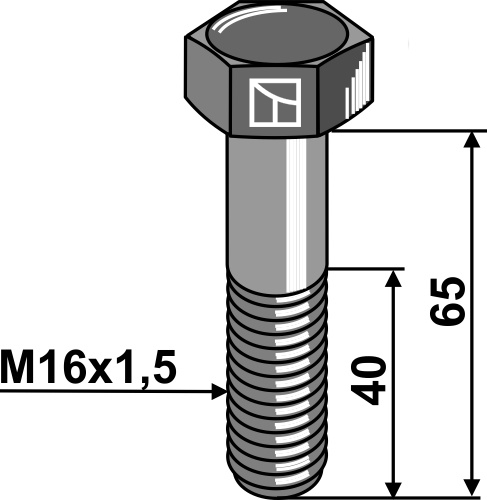 Bolt M16x1,5x65 - 12.9