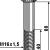 Bolt M16x1,5x80 - 12.9