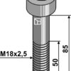 Umbraco bolt M18x2,5x85 - 10.9
