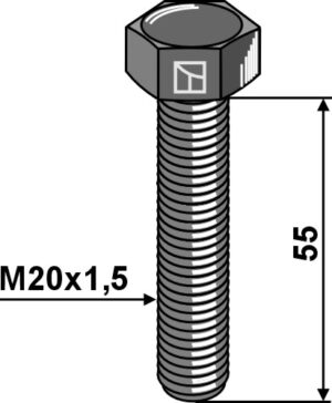 51-2055 Bolt M20x1,5x55 - 10.9