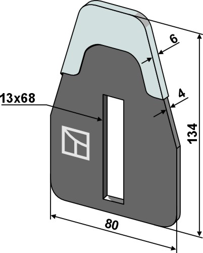 Afskraber for pakkevalse - DURAFACE