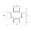 Weasler PTO Kryds - 32 x 76 & 27 x 94mm (Basic Drift)