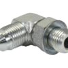 Hydraulikadapter 1/2'' JIC Han x 1/2'' UNF Han 90° positionel smedet albue