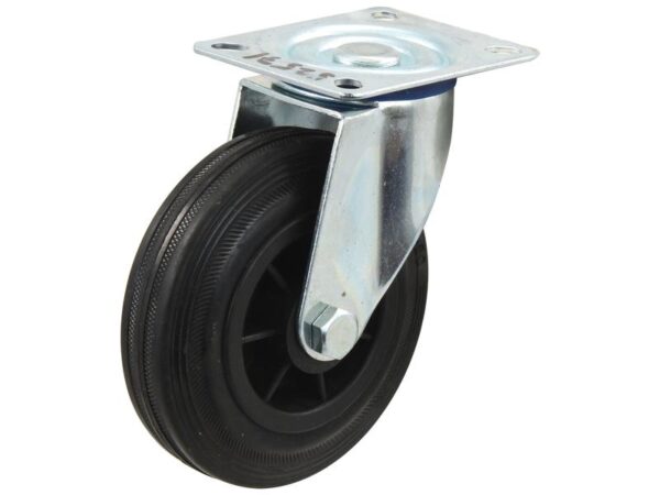 Turning Gummi Hjul - Kapacitet: 205kgs, Hjul Ø mm: 200mm