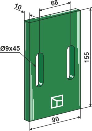 53-l103 Greenflex plastik afskraber for pakkevalse
