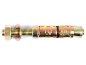 Ekspansionsbolt, Størrelse: M10x60mm (Bolt, skive og sekskantet møtrik medfølger)