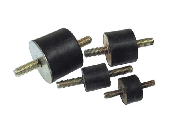 Gummidæmper - Bolt til Bolt, Ø20mm.