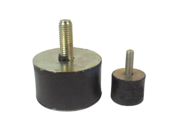 Gummidæmper - Bolt til Gevind, Ø60mm.
