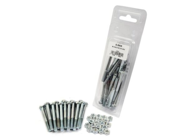 Bolt, Størrelse: M6x60mm (DIN 931, DIN 934) 20 stk. Agripak