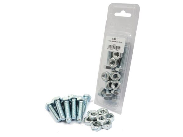 Bolt, M10x40mm (DIN 933, DIN 934) Trækstyrke: 8.8.
