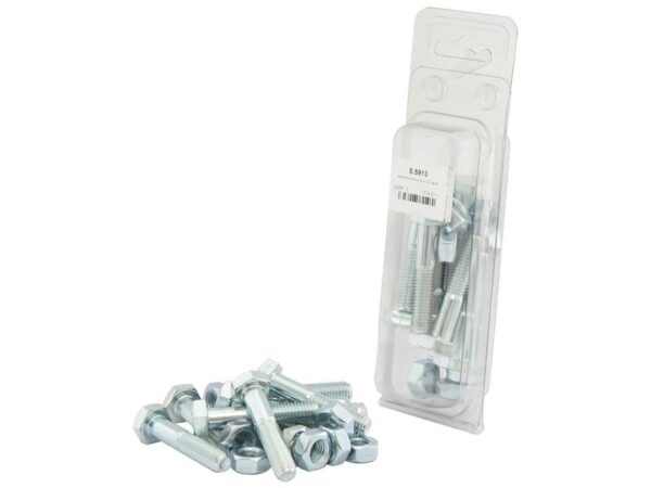 Bolt, Størrelse: M10x50mm (DIN 931, DIN 934) 10 stk. Agripak