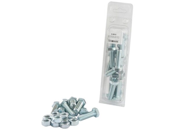 Bolt, M12x40mm (DIN 933, DIN 934) Trækstyrke: 8.8.