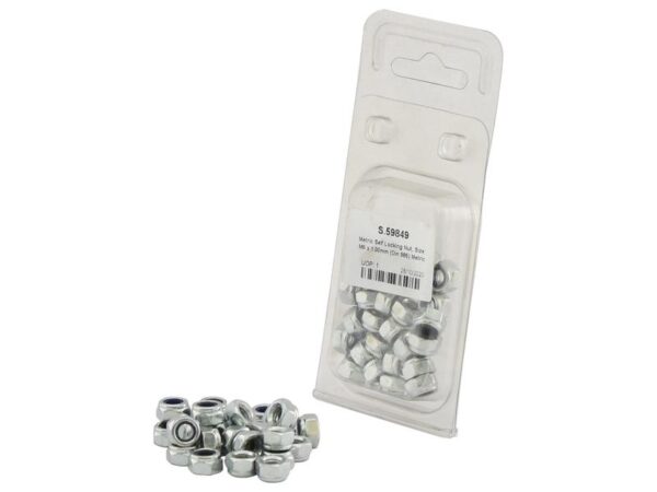 Låsemøtrik, Størrelse: M6x1.00mm (DIN 985) Metric Coarse