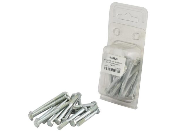 Bolt, Størrelse: M5x50mm (DIN 931) 20 stk. Agripak