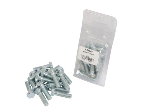 Bolt, Størrelse: M8x30mm (DIN 931) 20 stk. Agripak