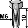 Bolt M6 galvanized