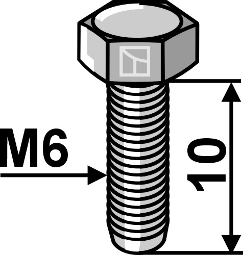 Bolt M6 galvanized