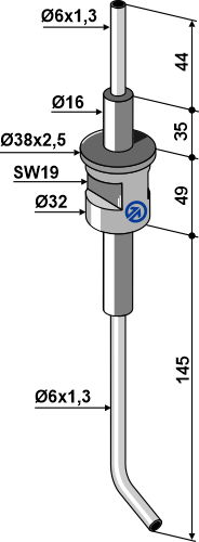 612-tub-6061 Rør til flydende gødning