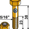Bolt 5/16'' m. låsemøtrik