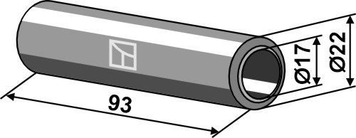 Bøsning 93xØ17xØ22