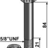 Bolt 5/8''UNFx84 - 10.9 m. låsemøtrik