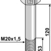 Bolt M20x1,5x120 - 10.9