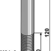 Bolt M24x3x120 - 10.9