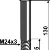 Skrue M24x3x130 - 10.9