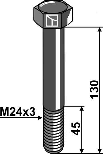Skrue M24x3x130 - 10.9