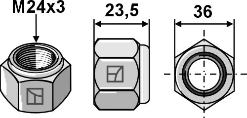 Låsemøtrik M24x3