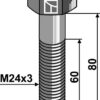 Bolt M24x3x80 - 10.9