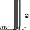 Bolt 7/16''UNFx82 - 10.9 m. låsemøtrik