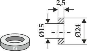63-9000 Skive Ø24x2,5xØ15