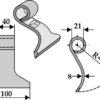 Slagle 100x40mm