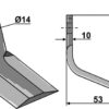 Y- kniv 120x40mm
