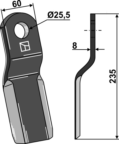 Slagle 235x60mm