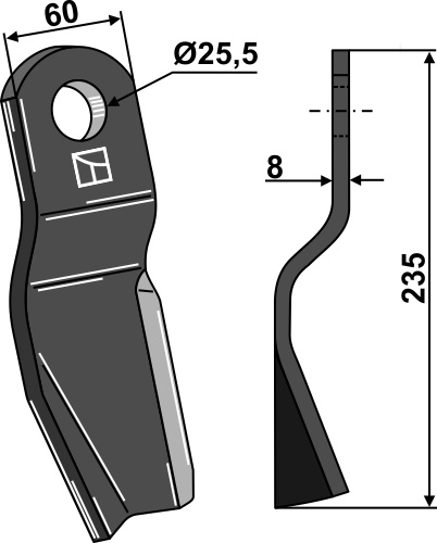 Slagle 235x60mm