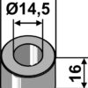 Bøsning 16xØ14,5xØ32