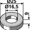 Bøsning 9xØ16,5xØ25