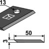Kniv 90x50mm