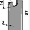 Beluftningskniv 87x30mm