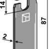 Beluftningskniv 87x30mm