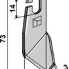 Vingeklinge 73x30mm - venstre