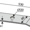 Kniv 530mm