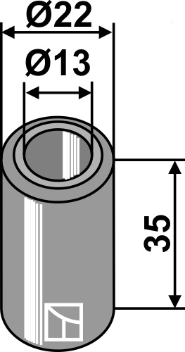 Bøsning 35xØ13xØ22