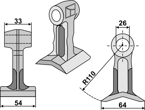 Hammerslagle 54x33mm